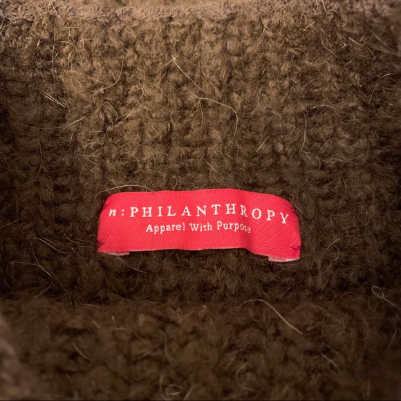 n:Philanthropy Brantley Chunky Knit Sweater with Cutouts - Picture 7 of 10